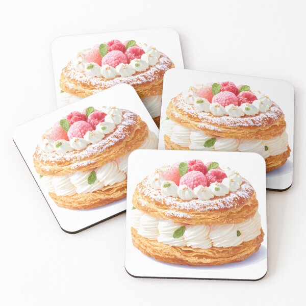Item preview, Paris-Brest – French Pastry Illustration designed and sold by BobaBunny76.
