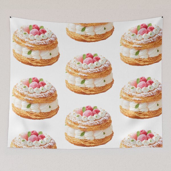 Item preview, Paris-Brest – French Pastry Illustration designed and sold by BobaBunny76.