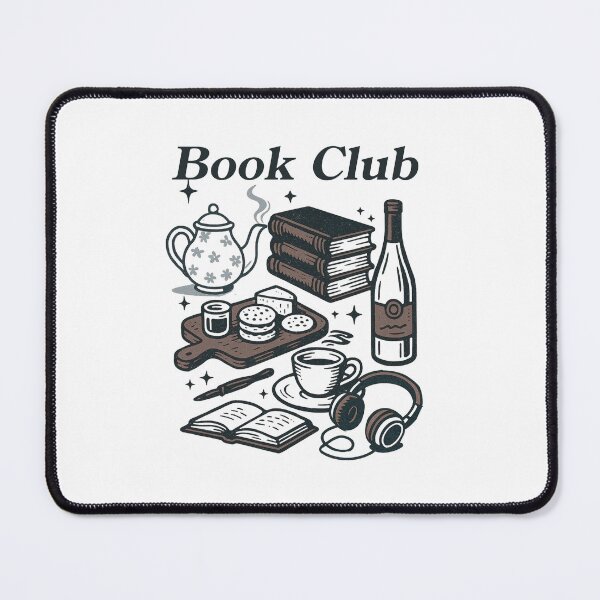 Item preview, Book Club – Cozy Reading Night Wine & Tea Book Lover Design Brown designed and sold by SirensSageStone.