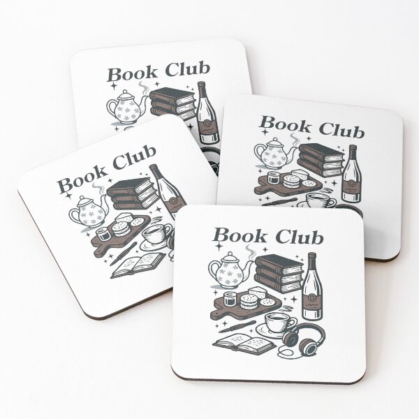 Item preview, Book Club – Cozy Reading Night Wine & Tea Book Lover Design Brown designed and sold by SirensSageStone.