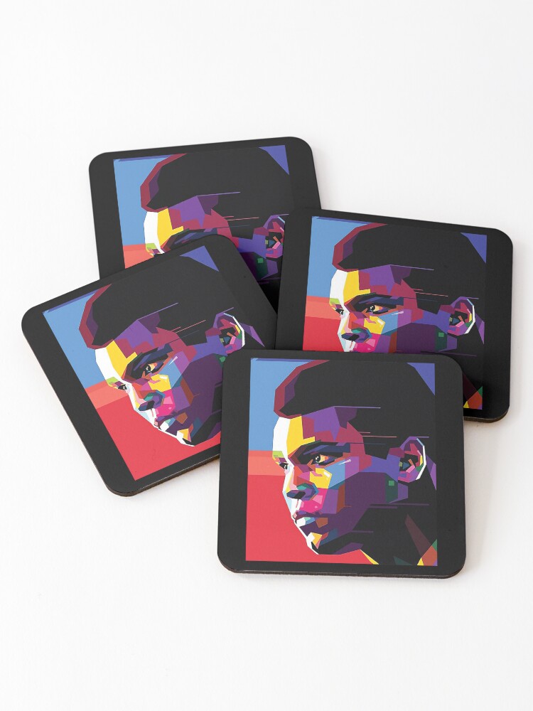 Thumbnail 1 of 5, Coasters (Set of 4), Muhammad Ali designed and sold by notircupkf22.