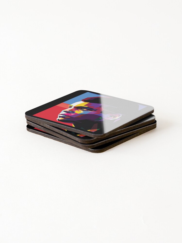 Thumbnail 4 of 5, Coasters (Set of 4), Muhammad Ali designed and sold by notircupkf22.