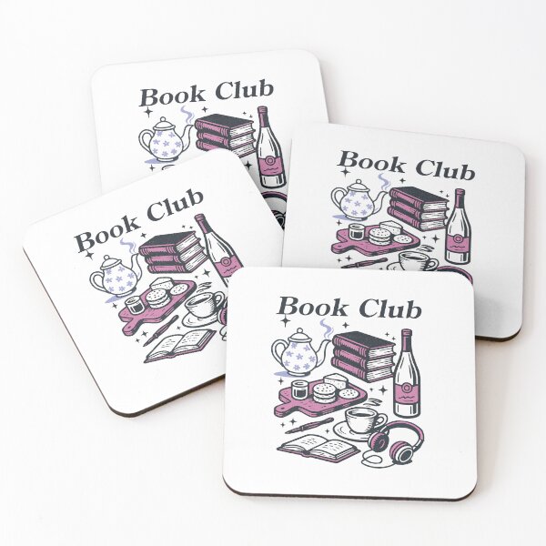 Item preview, Book Club – Cozy Reading Night Wine & Tea Book Lover Design Pink designed and sold by SirensSageStone.