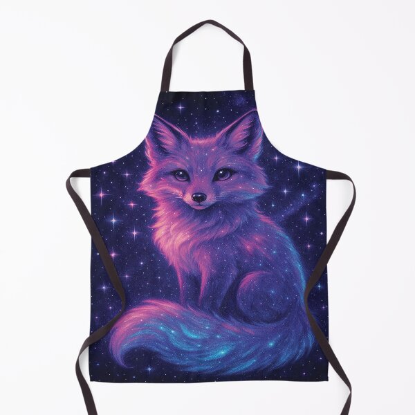 Item preview, Cosmic Neon Fox – Mystical Galaxy Animal Art designed and sold by alw951.