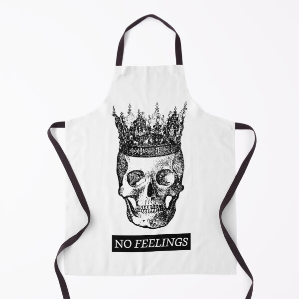 Item preview, No Feelings – Skull with Crown Gothic Horror Design designed and sold by Waad Studio.