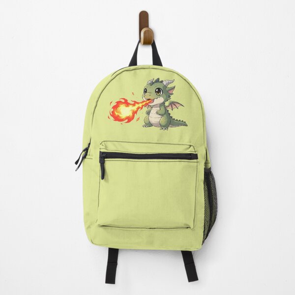 Item preview, Cute Little Dragon Breathing Fire Chibi Baby Fantasy Monster Art designed and sold by bvdesignart.