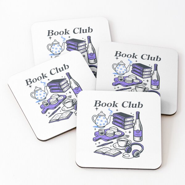 Item preview, Book Club – Cozy Reading Night Wine & Tea Book Lover Design Purple  designed and sold by SirensSageStone.