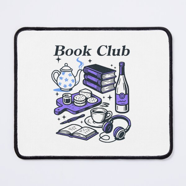 Item preview, Book Club – Cozy Reading Night Wine & Tea Book Lover Design Purple designed and sold by SirensSageStone.