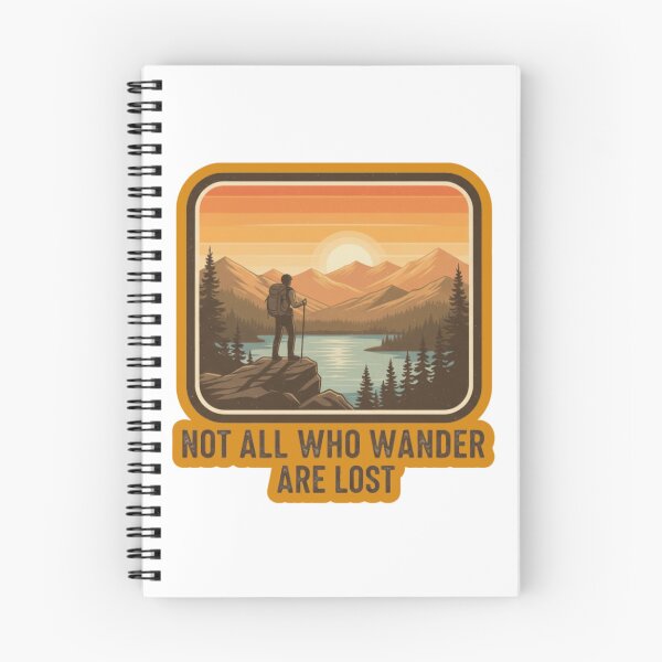 Artikelvorschau, Nicht alle, die wandern, sind verloren - Lebenszitat entworfen und verkauft von Funktastic Designs.