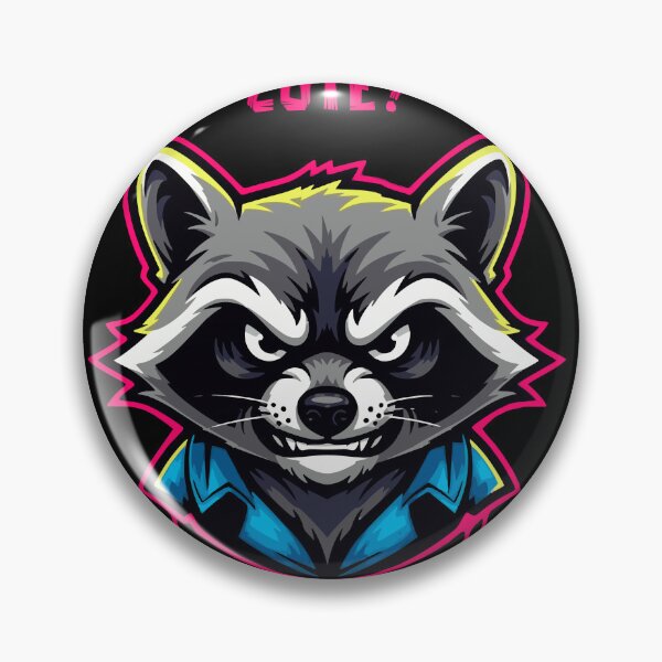 Item preview, Cute? Nah, I Bite  Fierce Raccoon Attitude Design designed and sold by JoRealm.