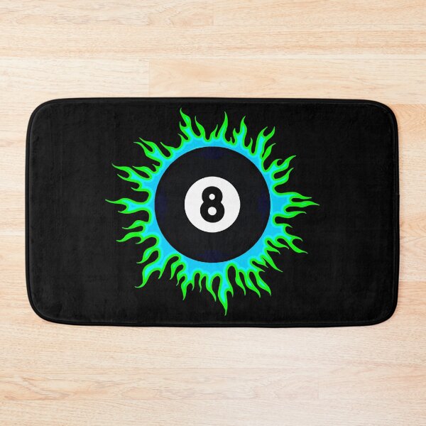 Artikelvorschau, Grün auf Blau 8-Ball Sunburst entworfen und verkauft von Dawne's Designs.