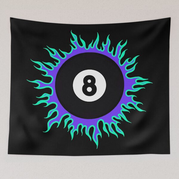 Artikelvorschau, Grün auf Lila 8-Ball Sunburst entworfen und verkauft von Dawne's Designs.