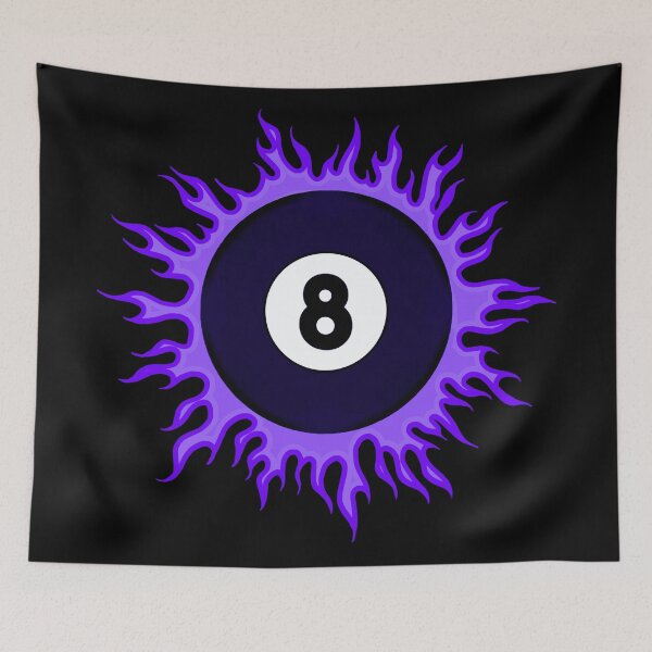 Artikelvorschau, Lila 8-Ball Sunburst entworfen und verkauft von Dawne's Designs.