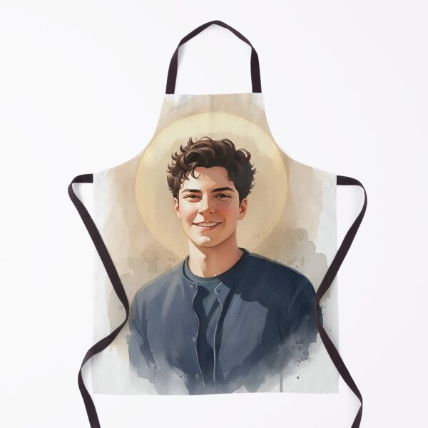 Item preview, Saint Carlo Acutis, Millennial Saint, Watercolor portrait designed and sold by VarnaChitra.