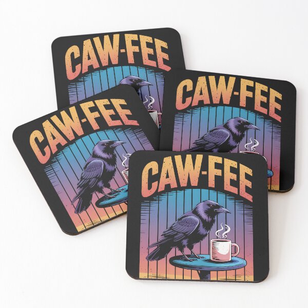 Item preview, Cawfee Raven with Coffee designed and sold by sandrahofer-art.