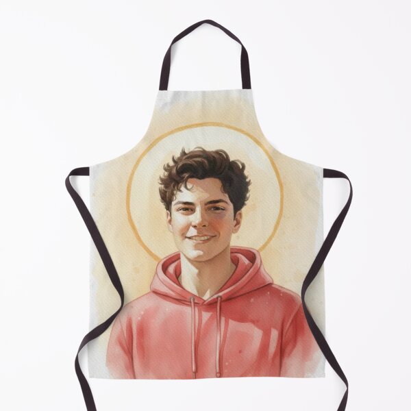 Item preview, Saint Carlo Acutis, Millennial Saint, Young and Handsome Watercolor Portrait v2 designed and sold by VarnaChitra.