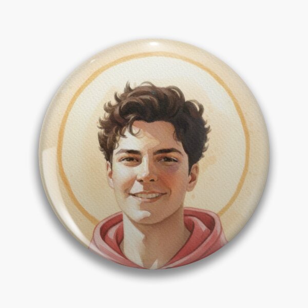 Item preview, Saint Carlo Acutis, Millennial Saint, Young and Handsome Watercolor Portrait v2 designed and sold by VarnaChitra.