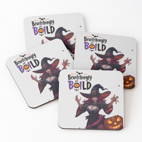 Item preview, Bewitchingly Bold – Stylish Witch with Halloween Hat and Pumpkin designed and sold by La Velmoréa.