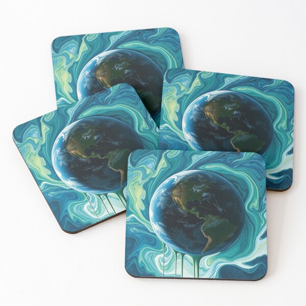 Item preview, Earth Drip Marble Planet designed and sold by djfMerch.