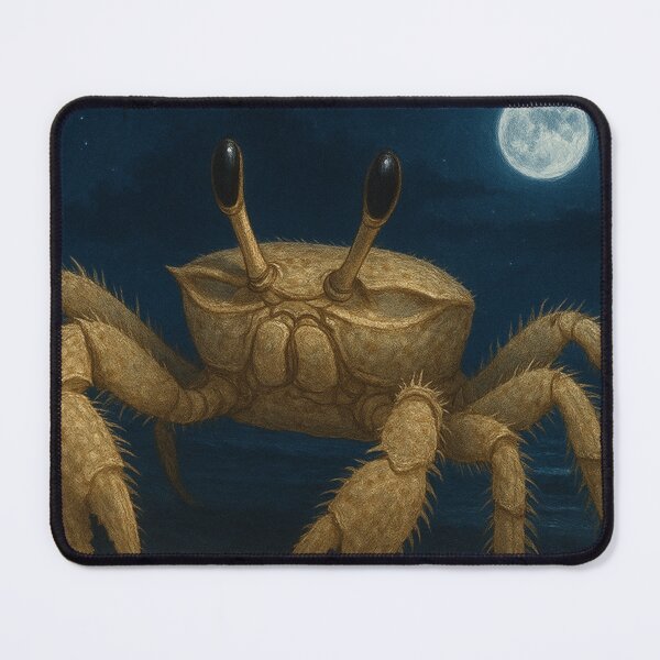 Item preview, Tufted Ghost Crab at Night – Tropical Beach Nocturnal Wildlife designed and sold by NocturnalNook.
