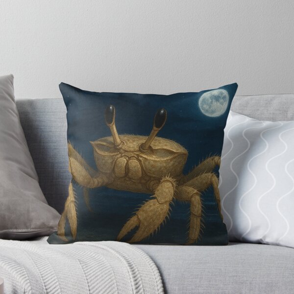 Item preview, Tufted Ghost Crab at Night – Tropical Beach Nocturnal Wildlife designed and sold by NocturnalNook.