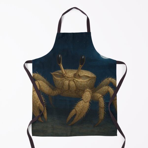 Item preview, Tufted Ghost Crab at Night – Tropical Beach Nocturnal Wildlife designed and sold by NocturnalNook.