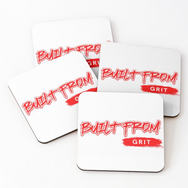 Item preview, Built From Grit™ Red Letters Real Hustle All Facts designed and sold by Compound Money.