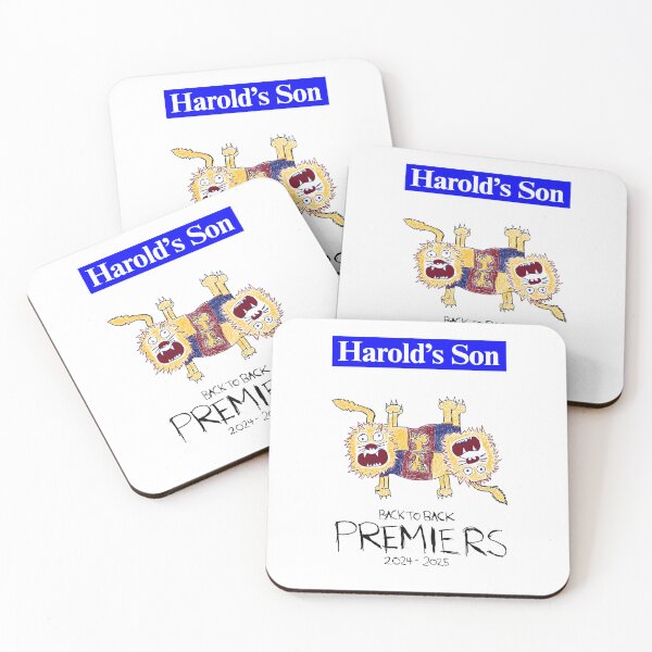 Item preview, Brisbane Lions 2025 Premiers - Harold's Son designed and sold by mattdoesartgood.