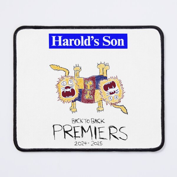 Item preview, Brisbane Lions 2025 Premiers - Harold's Son designed and sold by mattdoesartgood.