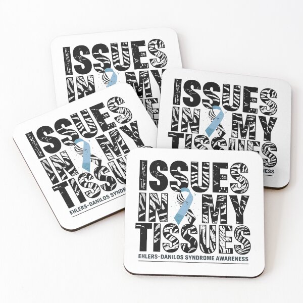 Item preview, Issues in My Tissues | Ehlers Danlos Syndrome Awareness Support Ribbon designed and sold by Lunaria Arts.