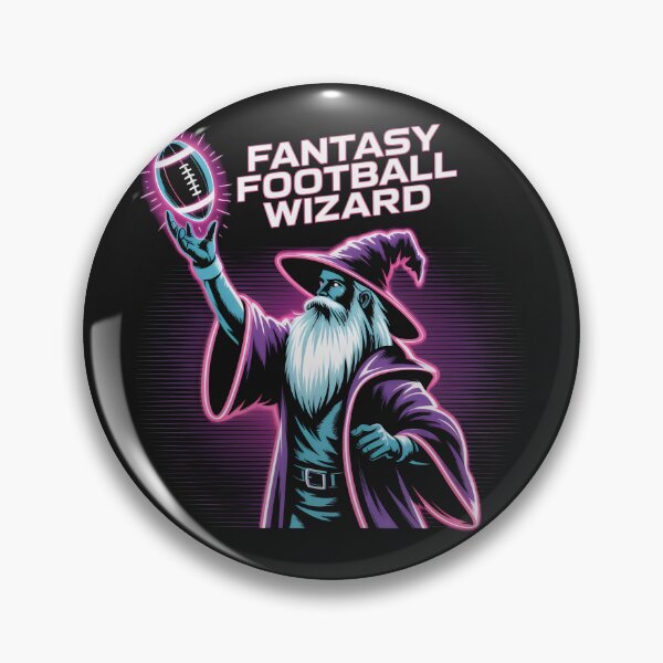 Item preview, Mythical Wizard of Fantasy Football in Neon Glow designed and sold by SplashTastic.
