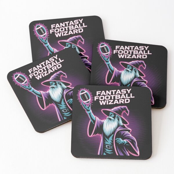 Item preview, Mythical Wizard of Fantasy Football in Neon Glow designed and sold by SplashTastic.
