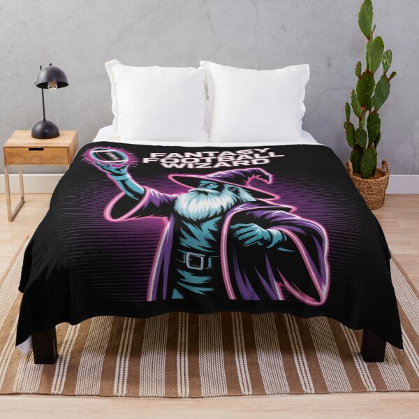 Item preview, Mythical Wizard of Fantasy Football in Neon Glow designed and sold by SplashTastic.