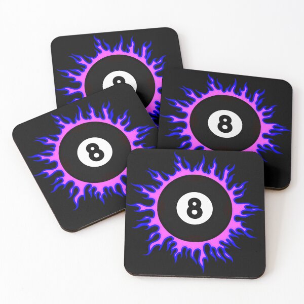 Artikelvorschau, Blau auf Pink 8-Ball Sunburst entworfen und verkauft von Dawne's Designs.