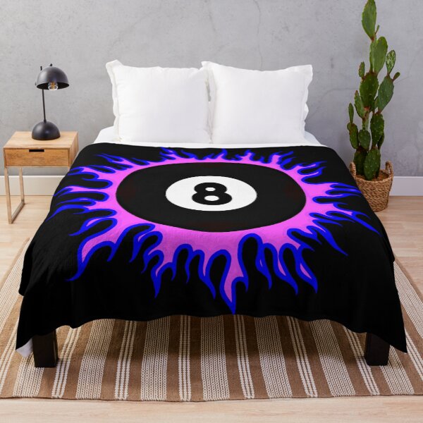 Artikelvorschau, Blau auf Pink 8-Ball Sunburst entworfen und verkauft von Dawne's Designs.