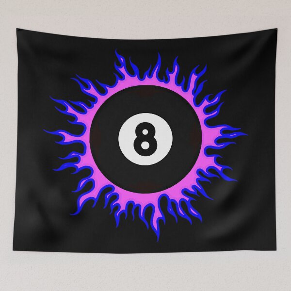 Artikelvorschau, Blau auf Pink 8-Ball Sunburst entworfen und verkauft von Dawne's Designs.