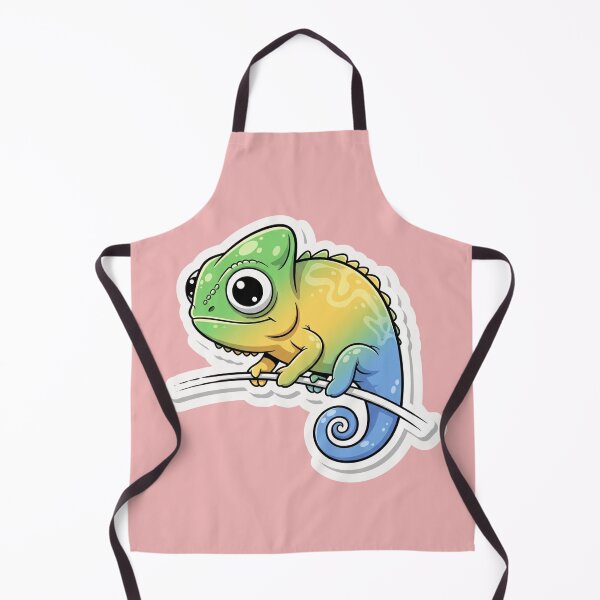 Artikelvorschau, Niedliche Chamäleon-Farbwechsel-Regenbogen-Eidechse Kawaii-Haustier-Reptilien-Kunst entworfen und verkauft von bvdesignart.