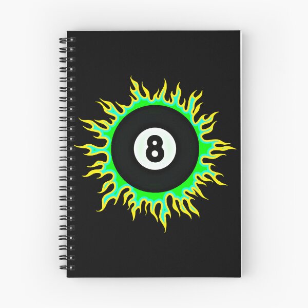 Artikelvorschau, Gelb auf Grün 8-Ball Sunburst entworfen und verkauft von Dawne's Designs.