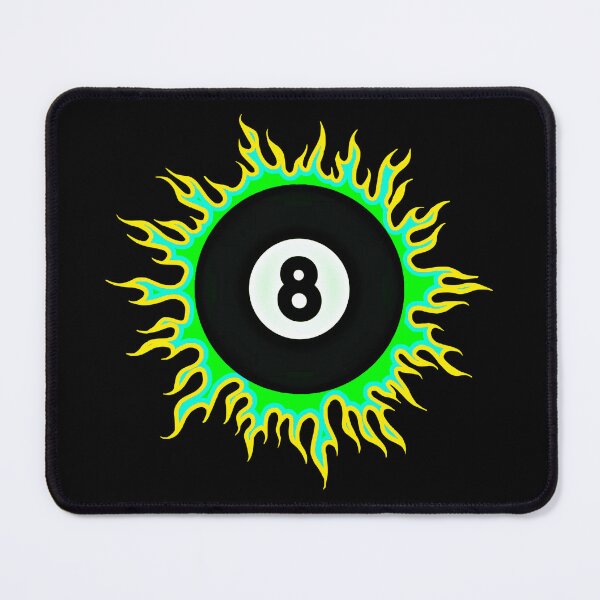 Artikelvorschau, Gelb auf Grün 8-Ball Sunburst entworfen und verkauft von Dawne's Designs.