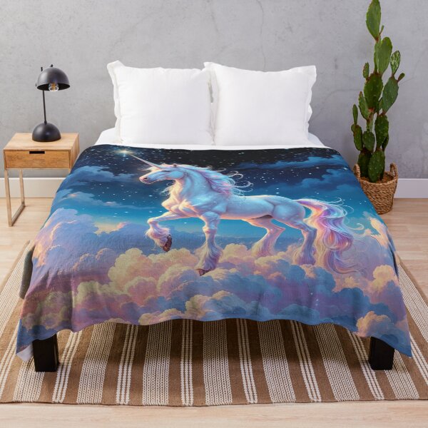 Item preview, Magical Unicorn Starry Night Sky Art designed and sold by Prachodayat Artworks.