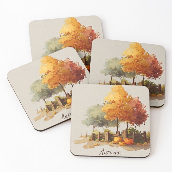 Item preview, Autumn's Golden Fence, October's Welcome designed and sold by Artania21.