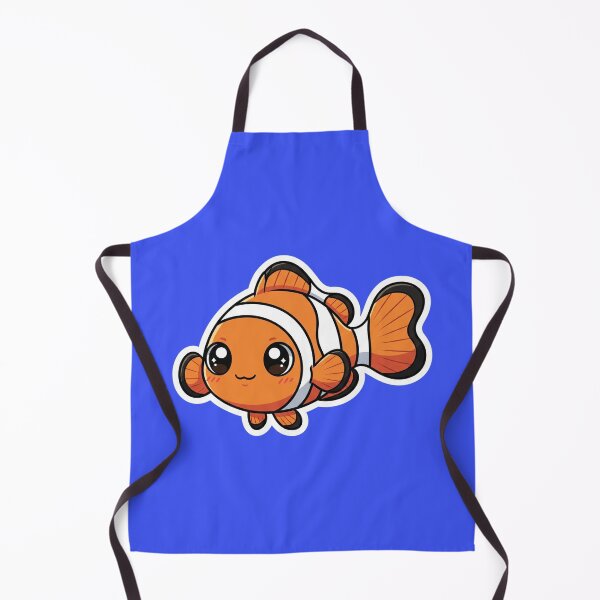Item preview, Adorable Clownfish Waving Tail Kawaii Sea Animal Cute Nemo Art designed and sold by bvdesignart.