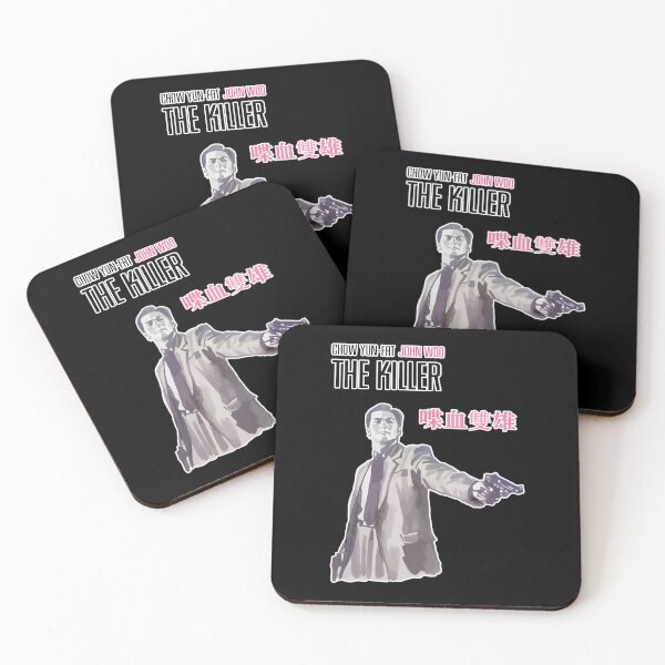 Item preview, The Killer - Chow Yun Fat - John Woo - Danny Lee - Hong Kong Action Black Outline Classic 		 designed and sold by btfhajlf90.