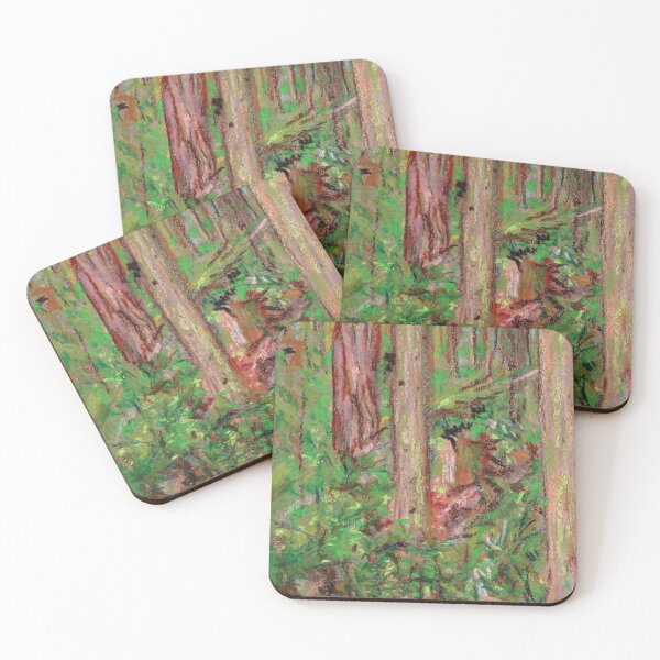Item preview, Old Growth Forest pastel painting designed and sold by umasharda.