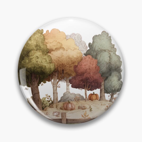 Item preview, Autumn'sdesign , tall trees, pumpkin , serene landscape  October's Welcome designed and sold by Artania21.