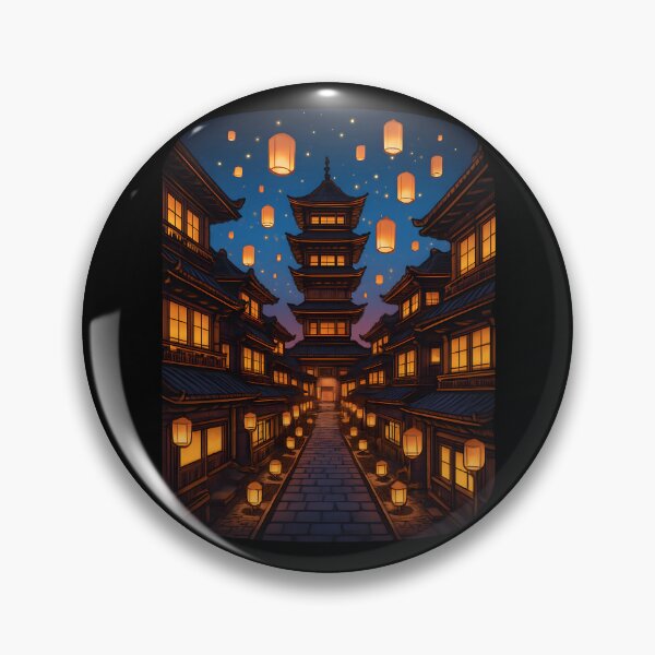 Artikelvorschau, Lantern Alley — Taisho Nightscape entworfen und verkauft von ArnaRey.