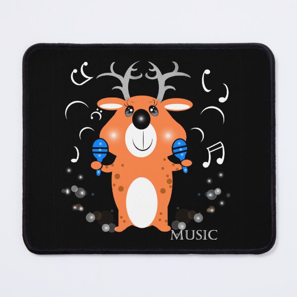 Item preview, Cute deer playing maracas designed and sold by Shirley cute art .