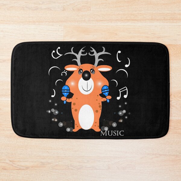 Item preview, Cute deer playing maracas designed and sold by Shirley cute art .