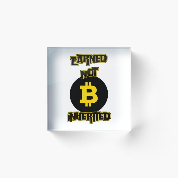 Artikelvorschau, Verdient, nicht geerbt™ Crypto Grit Bitcoin Edition entworfen und verkauft von Compound Money.