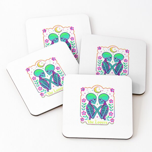 Item preview,  Neon Skeleton Lovers– Skeleton Tarot Romance GOTH Halloween Classic T-Shirt designed and sold by inkfluenceart.